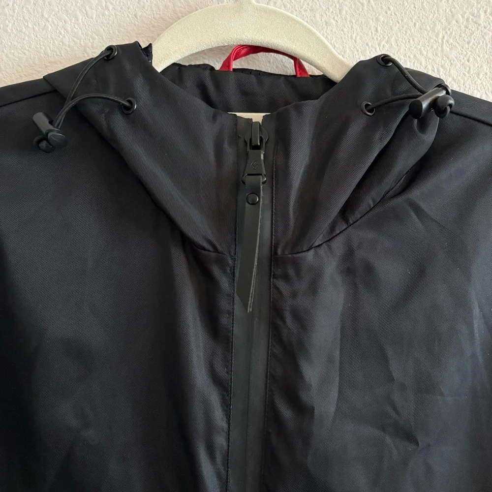 NWT Robert Graham Windbreaker Jacket Coat Full-Zip Hooded Men’s Medium Black